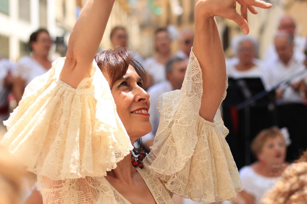 Frau Spanien Kultur Flamenco tanzen lernen Leidenschaft, Stolz und Ausdruck in Bewegung